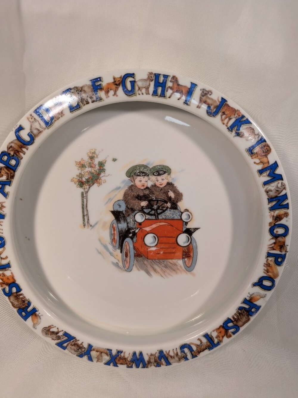 Child's ALPHABET Feeding Dish Wonderful Nursery Period Piece